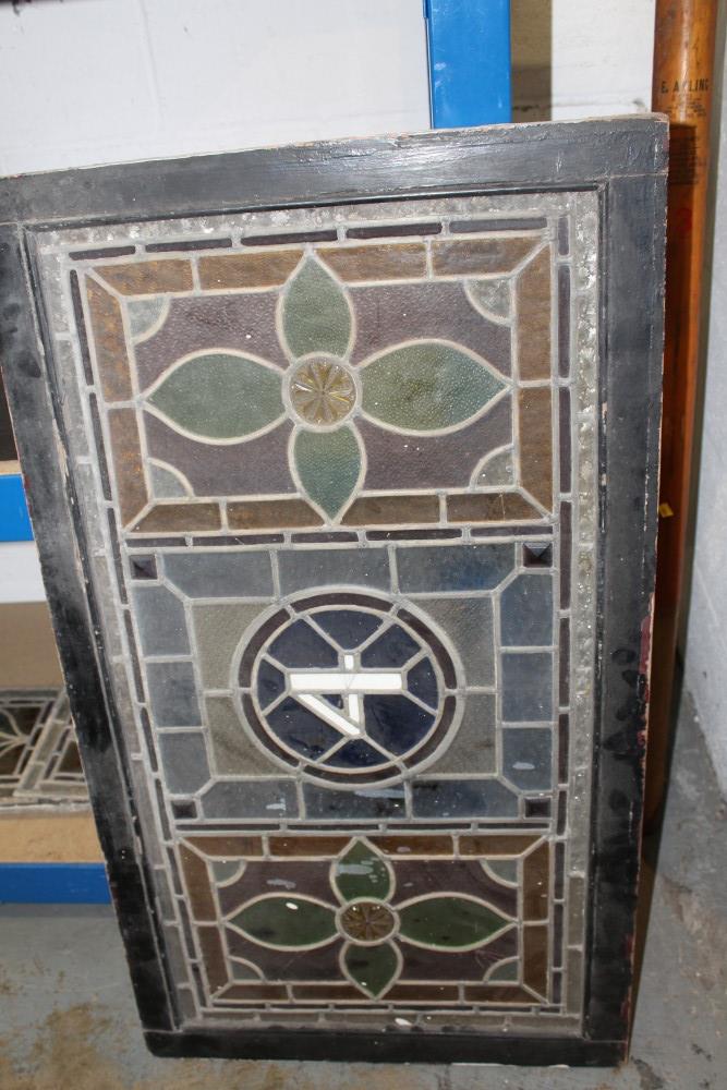 Early 20th century stained glass panel - Image 2 of 3