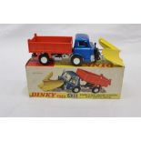 Dinky Ford D800 Snow Plough and Tipper Truck No439 boxed