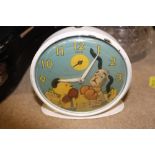 Vintage Smiths Sooty & Sweep alarm clock