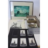 Postcards and other related items. Real photographic postcards of British Windmills, a good