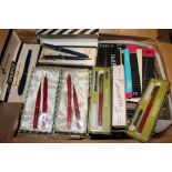 Large quantity of assorted pens and pencils, to include Parker, Sheaffer, etc