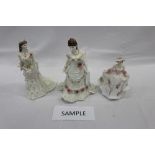 Collection of 10 Royal Worcester porcelain figures of ladies, including 'A Dazzling Celebration',
