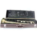 Yamaha tenor trombone YSL354 with mouthpiece, cased