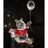 Swarovski crystal figure - Winnie The Pooh, boxed