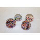 Four Strathearn Art glass paperweights, pre 1980 (4)
