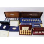 GB - mixed silver medallion sets to include 'The Queen's Beasts' Silver Jubilee ten medallion set, '