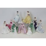 Group of Eleven figures - Coalport