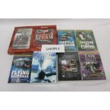 Selection of railway DVDs in large box (qty)