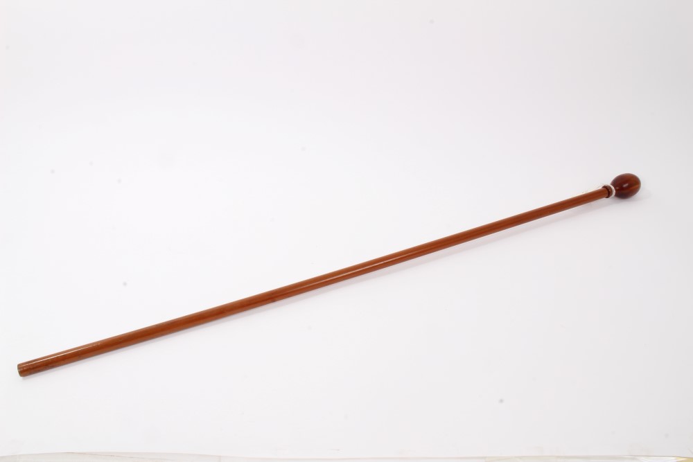 Novelty Pine pencil stick with detachable cover, shaft signed Matt Charlton, 93cm overall length - Image 3 of 4