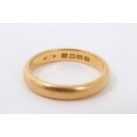 Gold 22ct wedding ring, size S