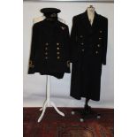 1940's Naval uniform with cap and coat.
