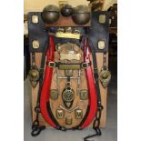 Good display of heavy horse tack and ornamental brass