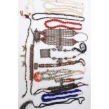 Group of costume jewellery and bijouterie to include Eastern necklaces etc