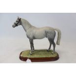 Border Fine Arts limited edition model - Thoroughbred Stallion on plinth base, No 1219 of 1500