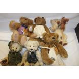 Modern Designer Teddy Bears selection includes Henry Higgins and Eliza Doolittle, Edward V11,