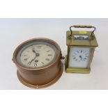 Smiths 8 Day ship’s clock in painted metal case
