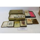 Cigarette cards selection of part sets with R&J Hill silk issues Britains Stately Homes, Typhoo Tea