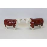 Beswick Bull Comprising Hereford Bull Champion of Champions, and other Beswick Cow (2)