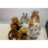 Deans limited edition bears including Bean Bag bear, Toby, Matilda, large Patsy Paws