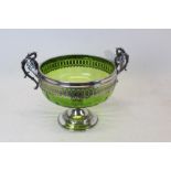 WMF table centre with original green glass bowl