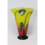 An Art Glass vase (indistinctly signed) 36.5 cm high