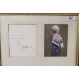 H.R.H. Queen Elizabeth the queen mother, official signed Christmas card, 1965, hand signed ‘from
