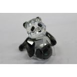 Swarovski crystal figure - Panda, boxed