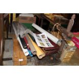 Book binding equipment including Gold Lettering Pad, Five Sets of Type, Bookbinders Lay Press etc
