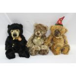 Teddy bear collection of Charlie bears including Seth, Hudson, Bob, Paddywack, Chip, Anniversary