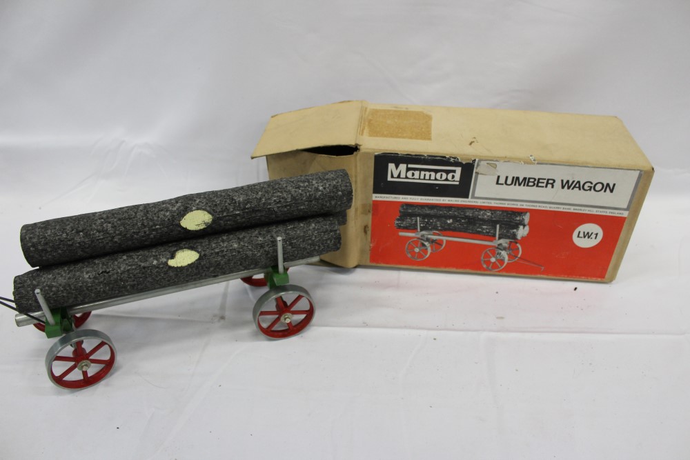 Mamod Traction Engine TE1A boxed plus a Momod Lumber Wagon LW1 also boxed - Image 2 of 2