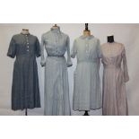 Selection of Edwardian and later nurse's dresses