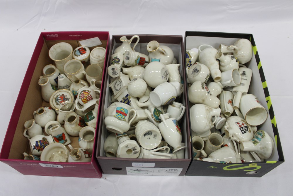 Collection of crested ware items including 27 pieces of W.H Goss