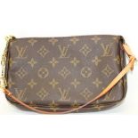 Louis Vuitton Monogram Pochette Handbag SD0042 with soft Louis Vuitton dust bag.