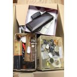 Large quantity watch repair tools and watch parts