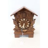 Black Forest carved cuckoo clock