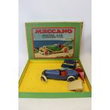 Meccano Motor Car Construction (partially constructed) with some additional items in original box