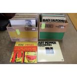 Selection of LP records (approximately 90) including Art Pepper, Gene Ammons, Joe Albany and Chet