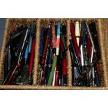 A vast collection of assorted fountain pens, nibs and accessories