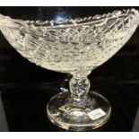 Large and impressive Waterford crystal oval-form centrepiece