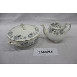 Royal Albert 'Silver Maple' pattern tea and dinner service, to include teapot, 8 trios, 6 large