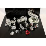 Collection of Swarovski Crystal ornaments