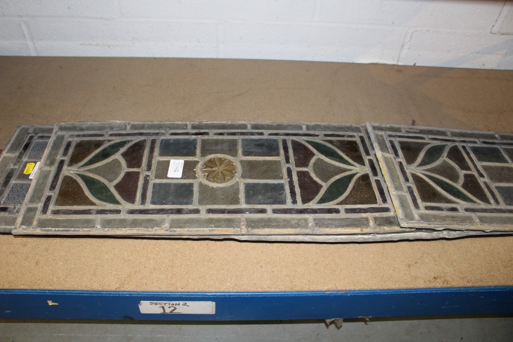 Early 20th century stained glass panel - Image 3 of 3