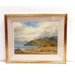 Gilt Framed Oil on Canvas West of Ireland Scene by A Kenny Dimensions including frame:81cm W x 65cm