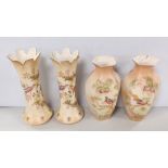 2 Pairs of Crown Ducal Vases