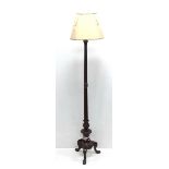 Walnut Standard Lamp & Shade