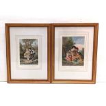 Pair of Edw Gilt Framed Prints