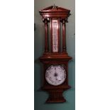 Vict Oak Aneroid Barometer by John Mason