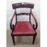 Georgian Mahogany Carver Chair