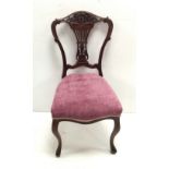 Late Vict Mahogany Single Chair