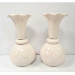 Pair of Belleek Vases